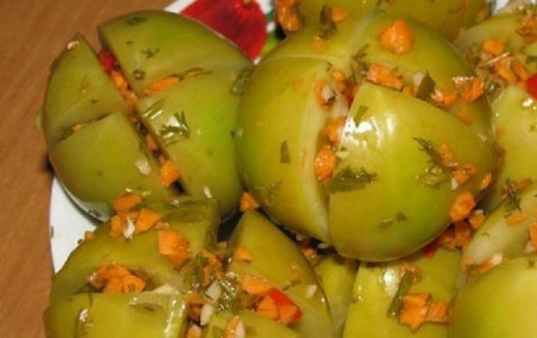 Zeleni paradajz za zimu - najukusniji i najjednostavniji recepti
