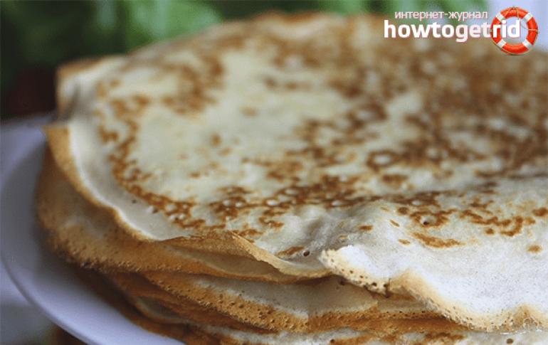 Dadlı reseptlər və pancake tavada düzgün qızartmaq üçün faydalı məsləhətlər Pancake yeməyi hazırlayın