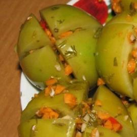 सर्दियों के लिए हरे टमाटर - सबसे स्वादिष्ट और सरल व्यंजन